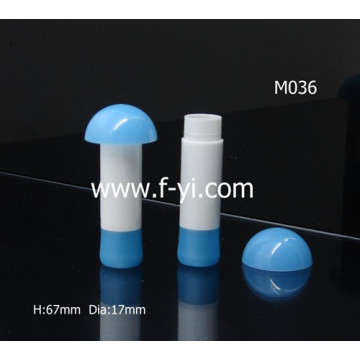 Cute Mushroom Shpaed Plastic Lip Balm caso